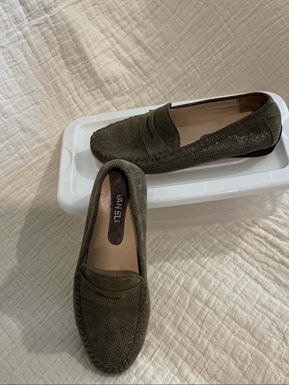 Vaneli Olive Green Loafer